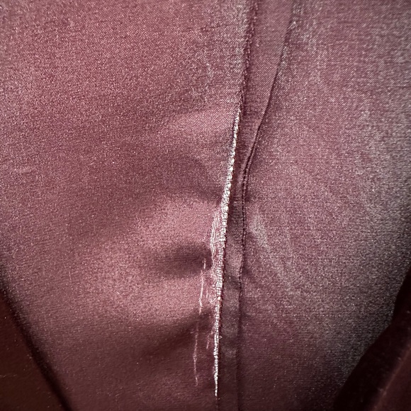 Silk Laundry Collarless Blazer Port - Picture 5 of 6